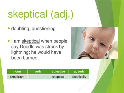 sceptical adjective.